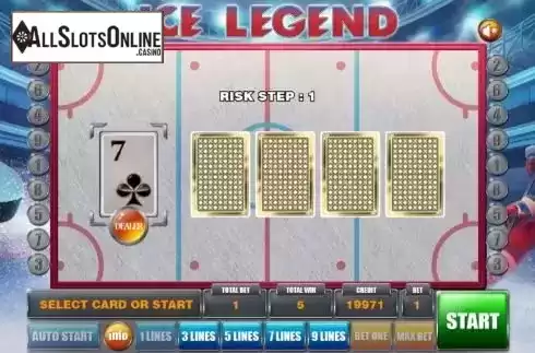 Gamble game screen