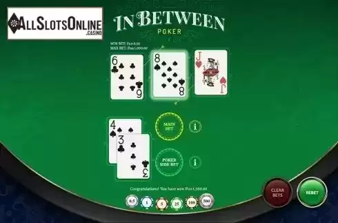 Game workflow 3. In Between Poker from OneTouch