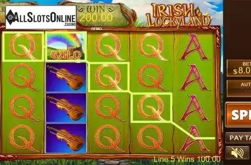 Game workflow . Irish Lucky Land from PlayStar