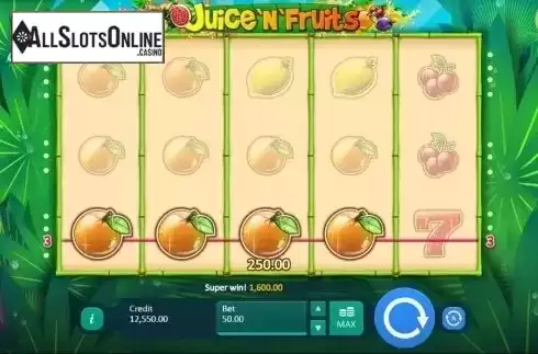 Screen 2. Juice and Fruits from Playson