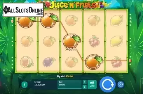Screen 5. Juice and Fruits from Playson