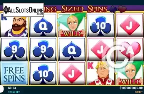 Reel Screen. King Sized Spins from Slot Factory