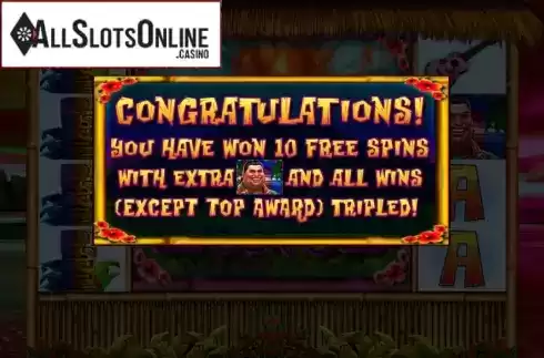 Win Screen 1. King of the Luau from Spin Games