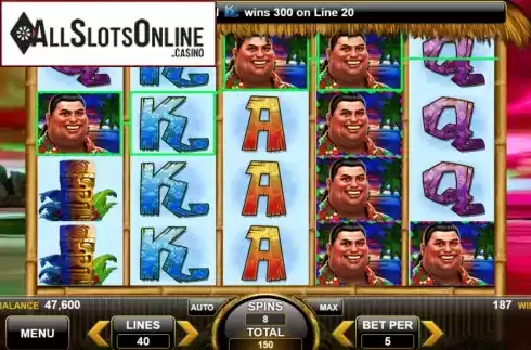 Win Screen 2. King of the Luau from Spin Games