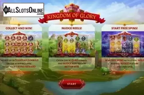 Start Screen. Kingdom of Glory from Thunderspin