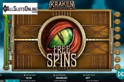 Free Spins 2. Kraken Conquest from Leander Games