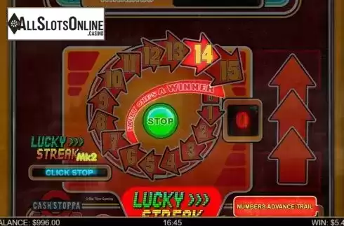Screen4. Lucky Streak Mk2 from Big Time Gaming