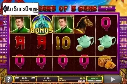 Free Spins 2. Legend of 9 Suns from Leander Games