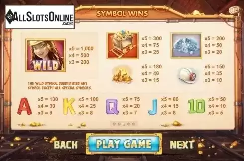 Screen2. Paddy's Luck Mine from Cayetano Gaming