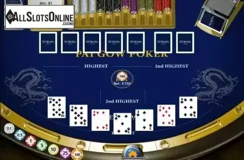Game workflow. Pai Gow Poker (Playtech) from Playtech