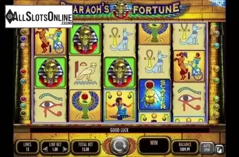 Reels. Pharaoh's Fortune from IGT