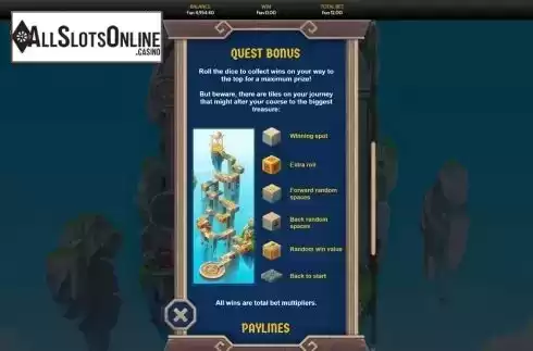 Quest bonus screen
