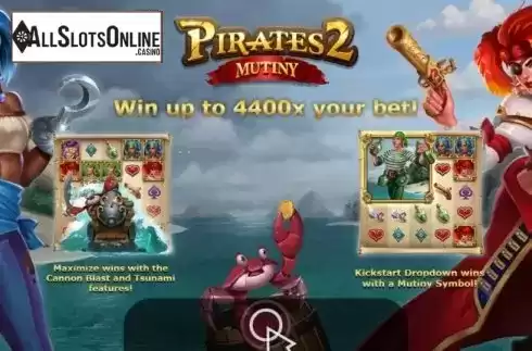 Start Screen. Pirates 2: Mutiny from Yggdrasil