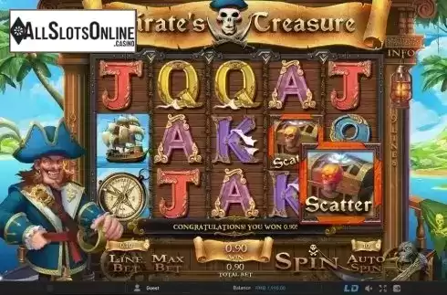 Screen 5. Pirate's Treasure from GamePlay
