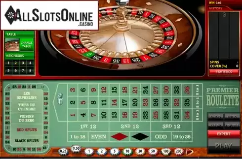 Game Screen. Premier Roulette (Microgaming) from Microgaming