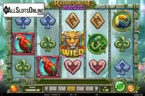 Reel Screen. Rainforest Magic from Play'n Go