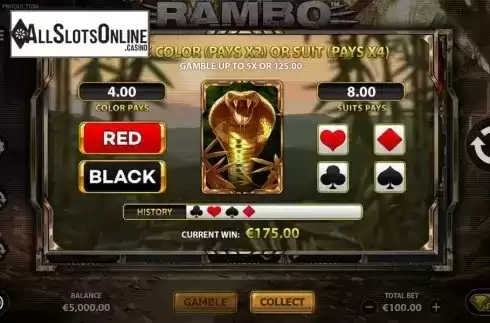 Gamble. Rambo (StakeLogic) from StakeLogic