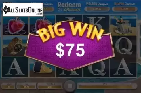 Win Screen . Redeem the Dream from NeoGames