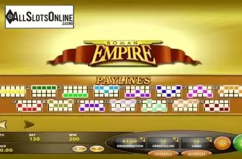 Paylines. Roman Empire (IGT) from IGT