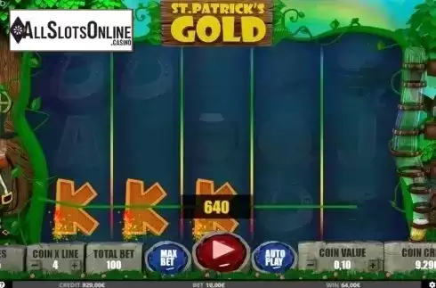 Win Screen. St Patricks Gold from Capecod Gaming