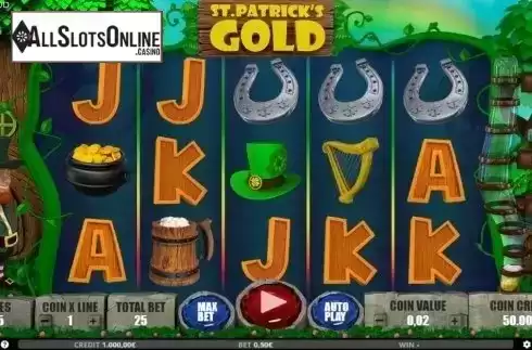 Reel Screen. St Patricks Gold from Capecod Gaming