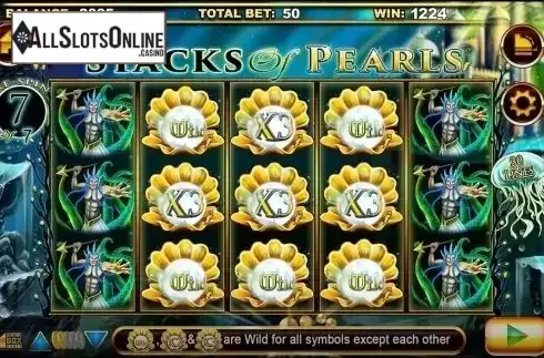 Free Spins. Stacks of Pearls from Lightning Box