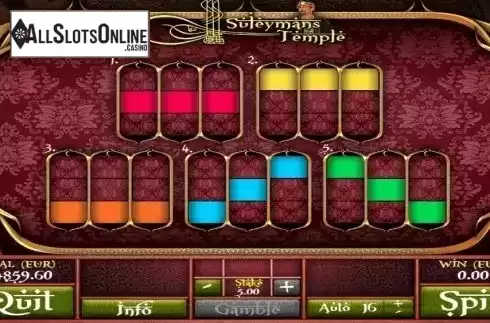 Paytable 3. Suleyman's Temple from AlteaGaming