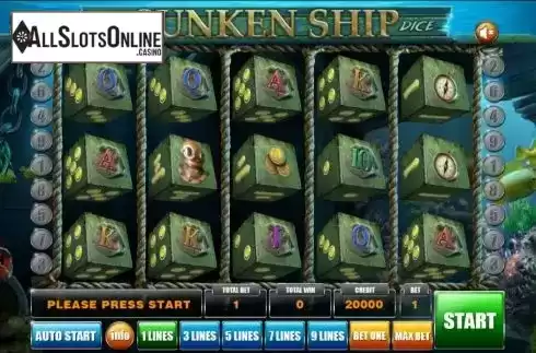 Reel Screen. Sunken Ship Dice from Mancala Gaming