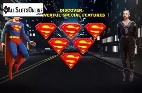 Screen 4. Superman II Slot from Playtech