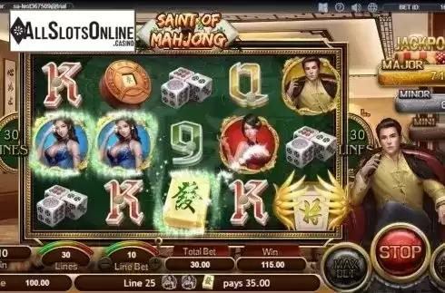Win Screen. Saint of Mahjong from SimplePlay