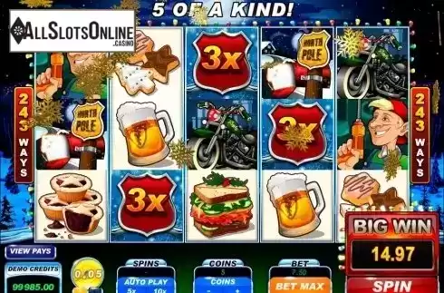 Screen6. Santa's Wild Ride from Microgaming