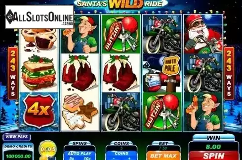 Screen5. Santa's Wild Ride from Microgaming