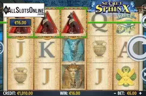 Win screen 1. Secret of Sphinx from Octavian Gaming