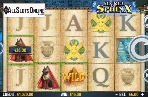 Win screen 2. Secret of Sphinx from Octavian Gaming