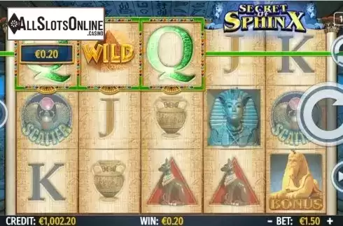Win screen 3. Secret of Sphinx from Octavian Gaming