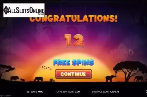 Free Spins 1. Serengeti Kings from NetEnt