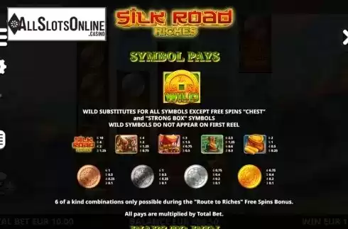 Symbols. Silk Road Riches from Leander Games
