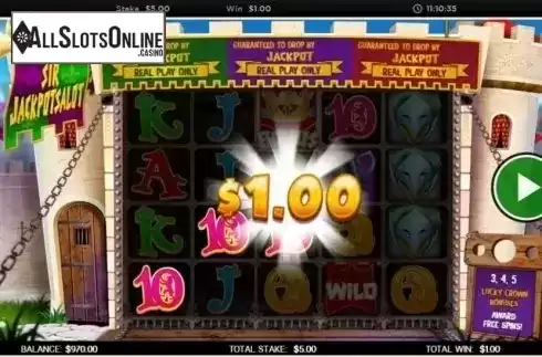 Win Screen. Sir Jackpot Alot from CORE Gaming