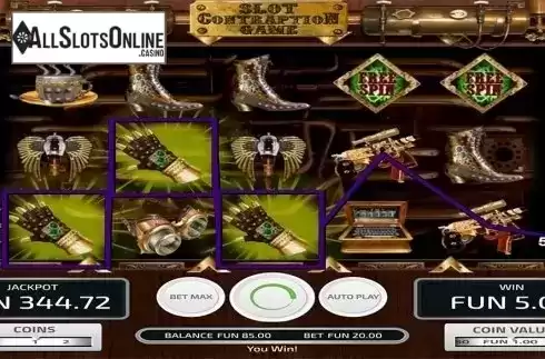 Win screen . Slot Contraption from Concept Gaming