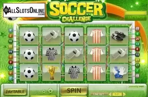 Reel Screen. Soccer Challenge from XIN Gaming
