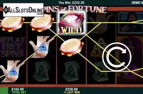 Win screen 2. Spins of Fortune from Intouch Games
