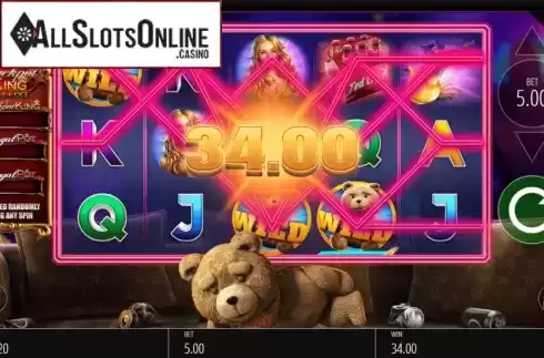 Win Screen. Ted Jackpot King from Blueprint