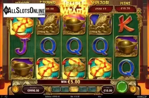 Win Screen 1. Temple of Wealth from Play'n Go