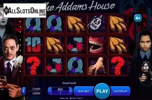 Reels screen. The Addams House from X Play