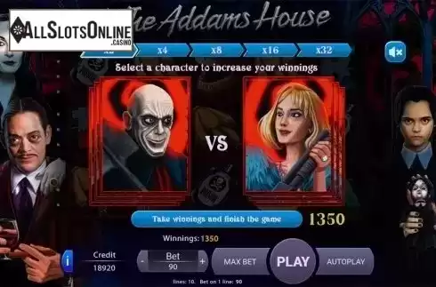 Bonus game . The Addams House from X Play