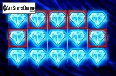 Win screen. The Diamond Game from Reel Time Gaming