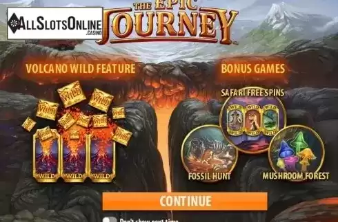 Game features. The Epic Journey (Quickspin) from Quickspin