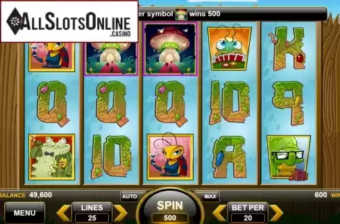 Win Screen 1. The Gambling Bug from Spin Games