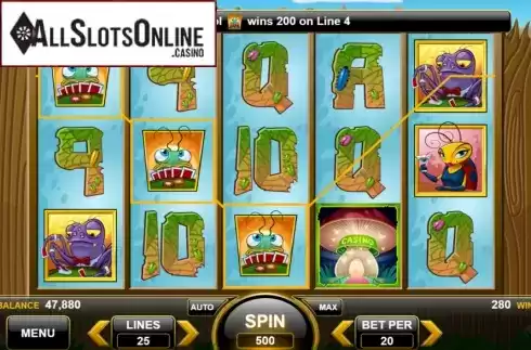 Win Screen 2. The Gambling Bug from Spin Games