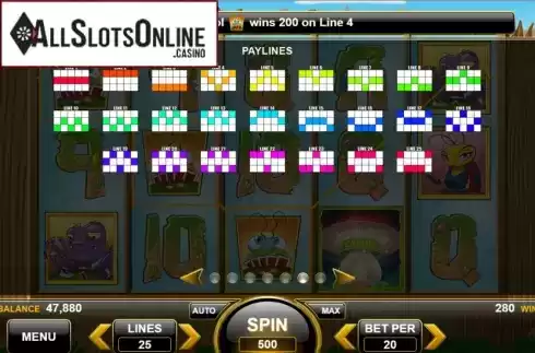 Paylines. The Gambling Bug from Spin Games